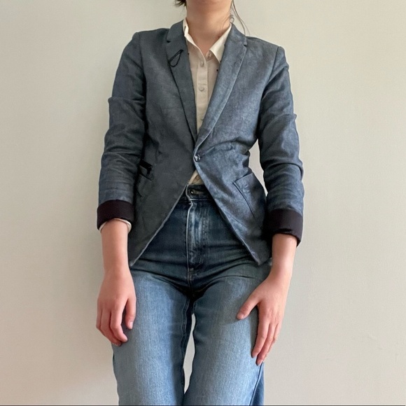 G-star Raw Denim Blue Blazer - 2 - Picture 4 of 14